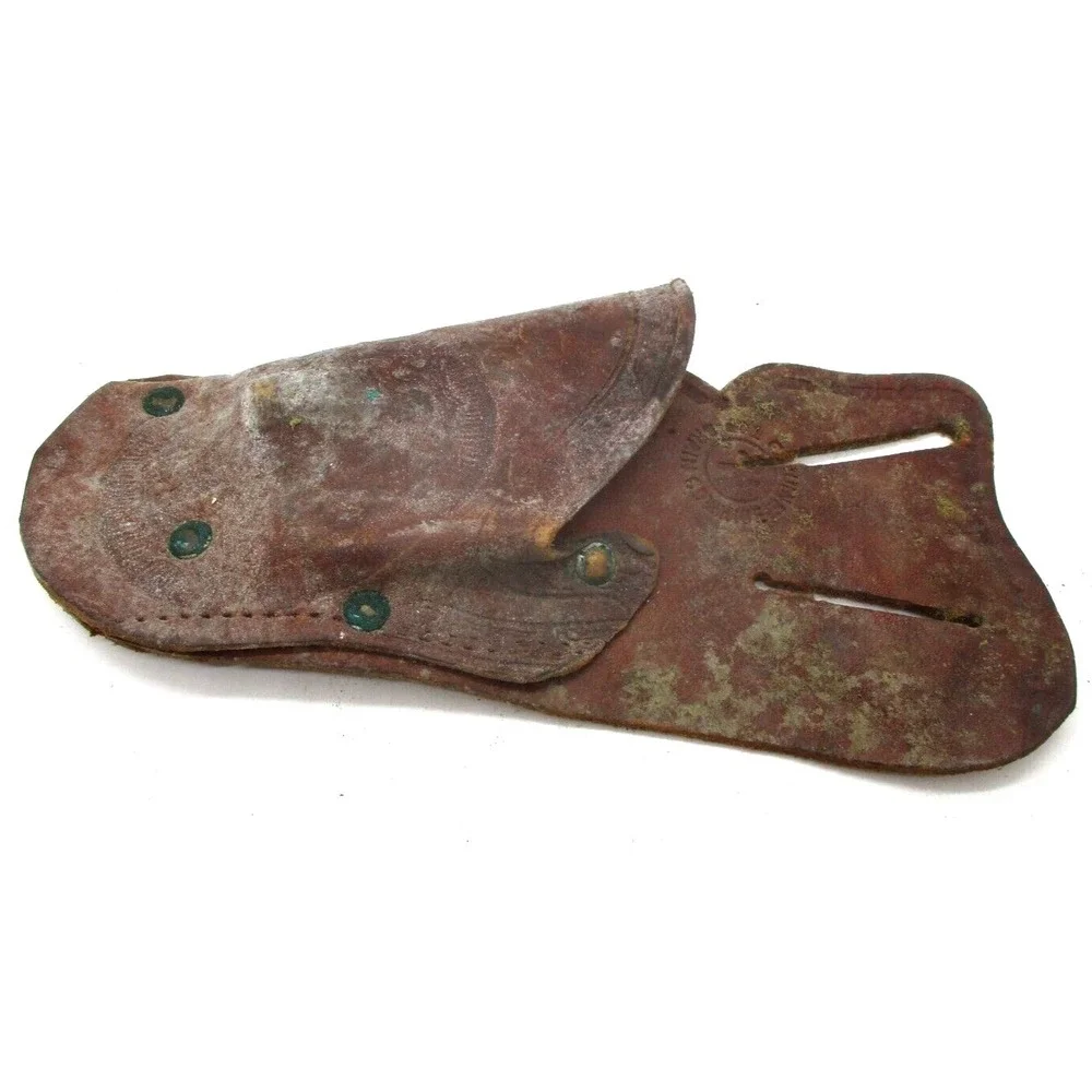 Vintage 1940's Cap Gun Toy Holster Genuine Top Grain Cowhide